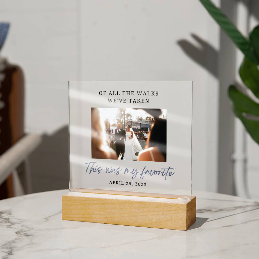 Father of the Bride Thank You Gift - Acrylic Plaque