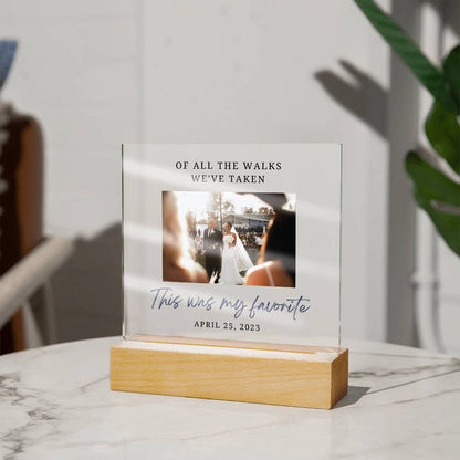 Father of the Bride Thank You Gift - Acrylic Plaque