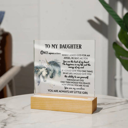 Daughter Acrylic Plaque - Once upon a Time