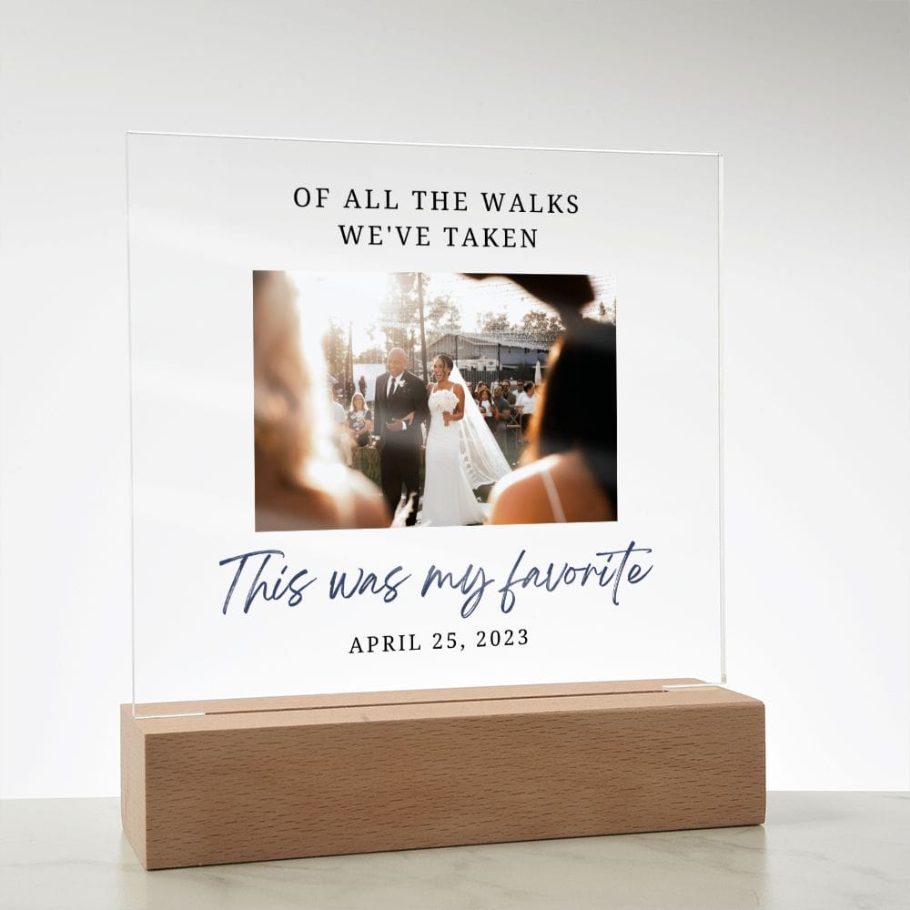 Father of the Bride Thank You Gift - Acrylic Plaque