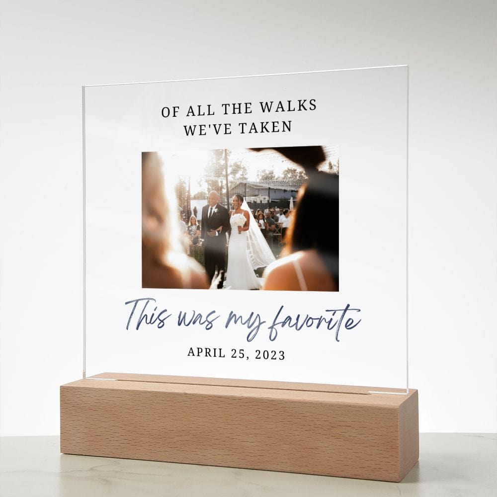 Father of the Bride Thank You Gift - Acrylic Plaque