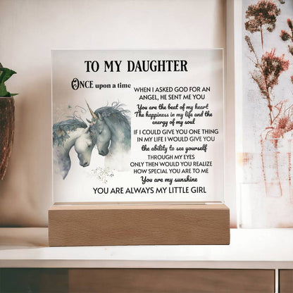 Daughter Acrylic Plaque - Once upon a Time