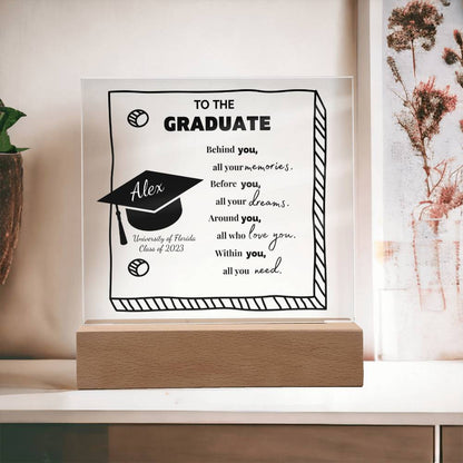 Personalized Graduation Gift - Custom Acrylic Sign for the Graduate