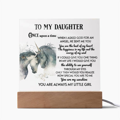 Daughter Acrylic Plaque - Once upon a Time