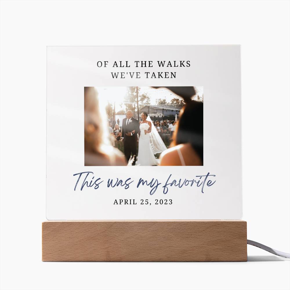 Father of the Bride Thank You Gift - Acrylic Plaque