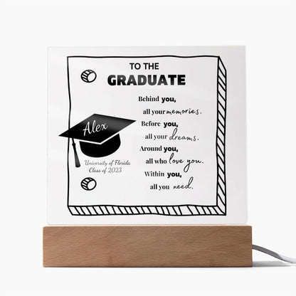 Personalized Graduation Gift - Custom Acrylic Sign for the Graduate