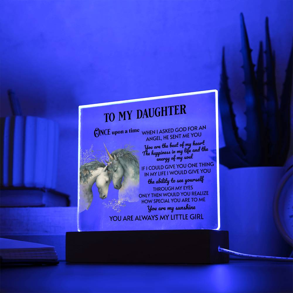 Daughter Acrylic Plaque - Once upon a Time