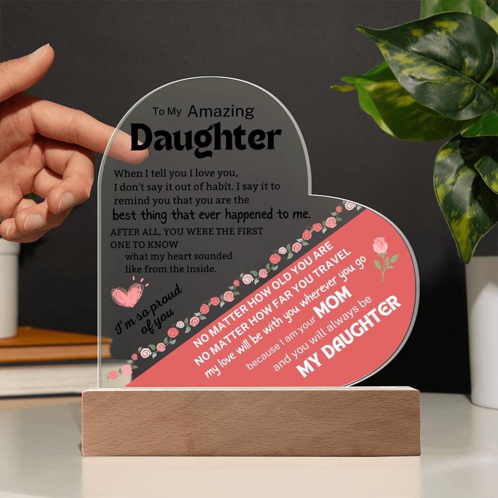 Daughter Gift from Mom | Christmas Gift for Daughter, Letter to My Daughter from Mother, 18th Birthday Gift for Teen Girl, Gift for Her