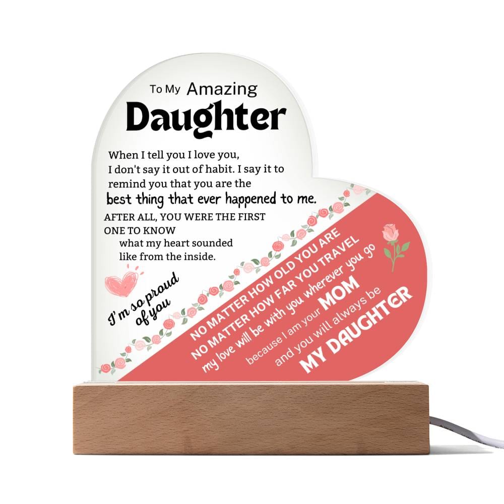Daughter Gift from Mom | Christmas Gift for Daughter, Letter to My Daughter from Mother, 18th Birthday Gift for Teen Girl, Gift for Her