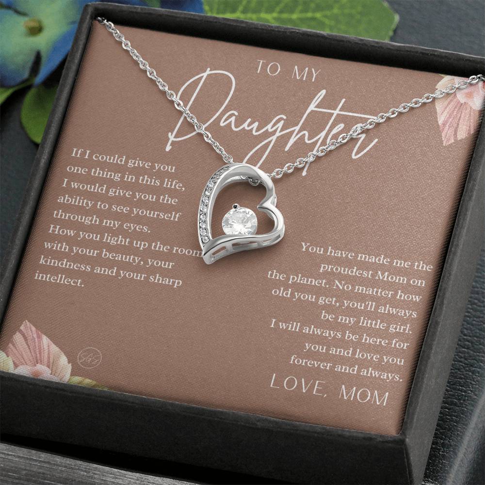 Daughter Necklace from Mom - You'll Always Be My Little Girl