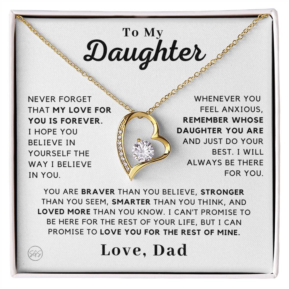 To My Daughter, Love Dad - My Love For You is Forever