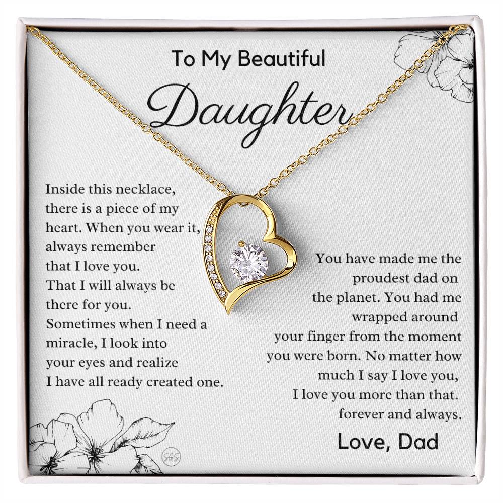 The Perfect Gift For Daughter - From Dad - You are My Miracle