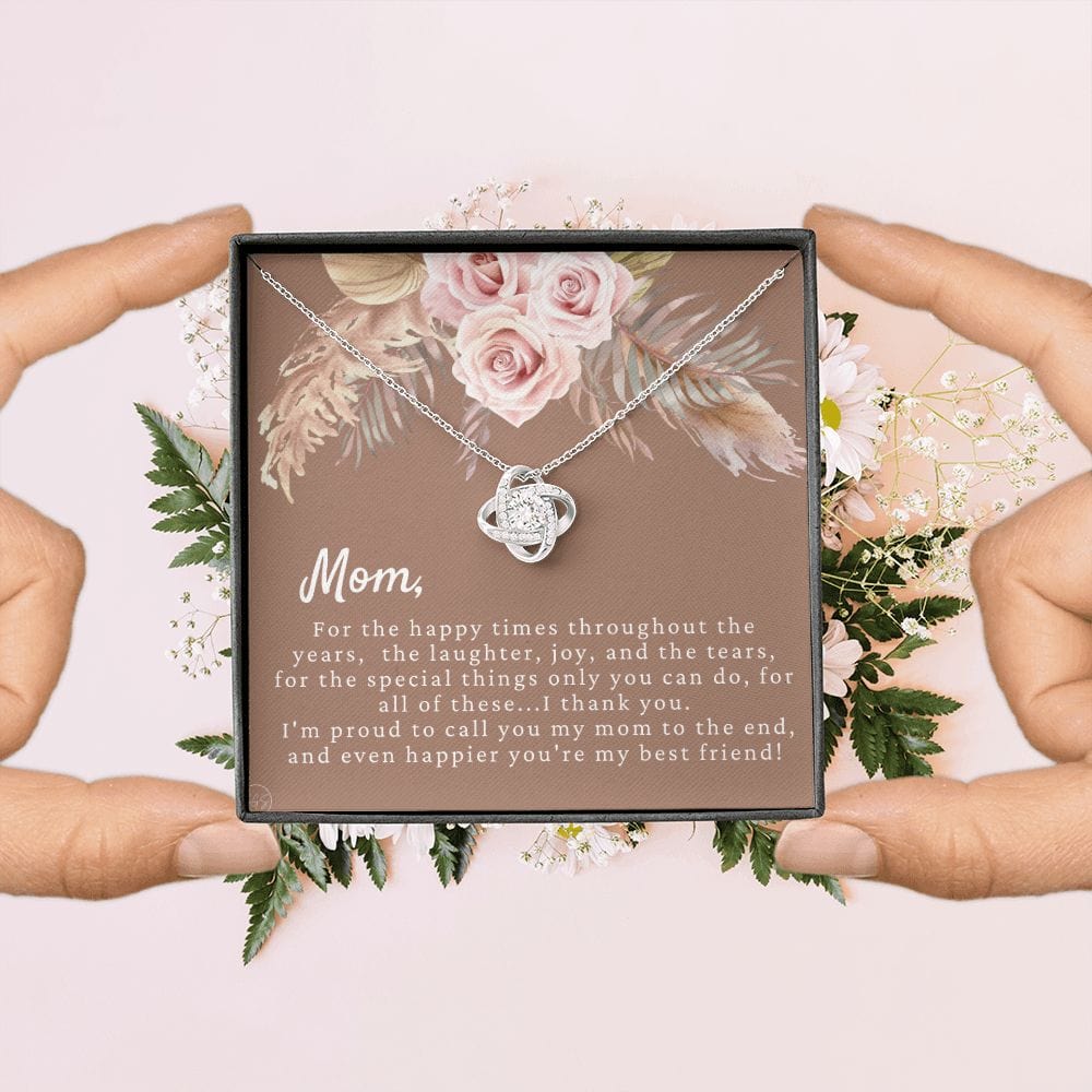 To My Mom Gift for Wedding Day | Meaningful Mother of the Bride Necklace, Gift for Mother, I Can't Say I Do Without You From Daughter b11