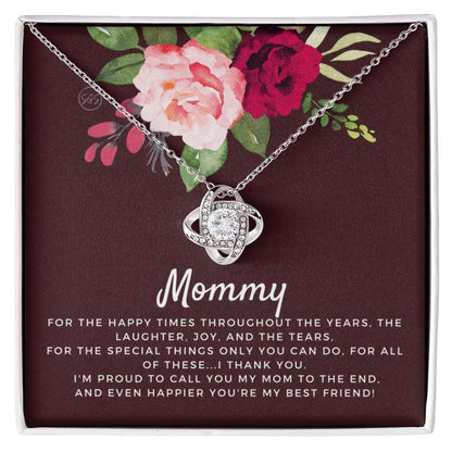 To My Mom Gift for Wedding Day | Meaningful Mother of the Bride Necklace, Gift for Mother, I Can't Say I Do Without You From Daughter b12