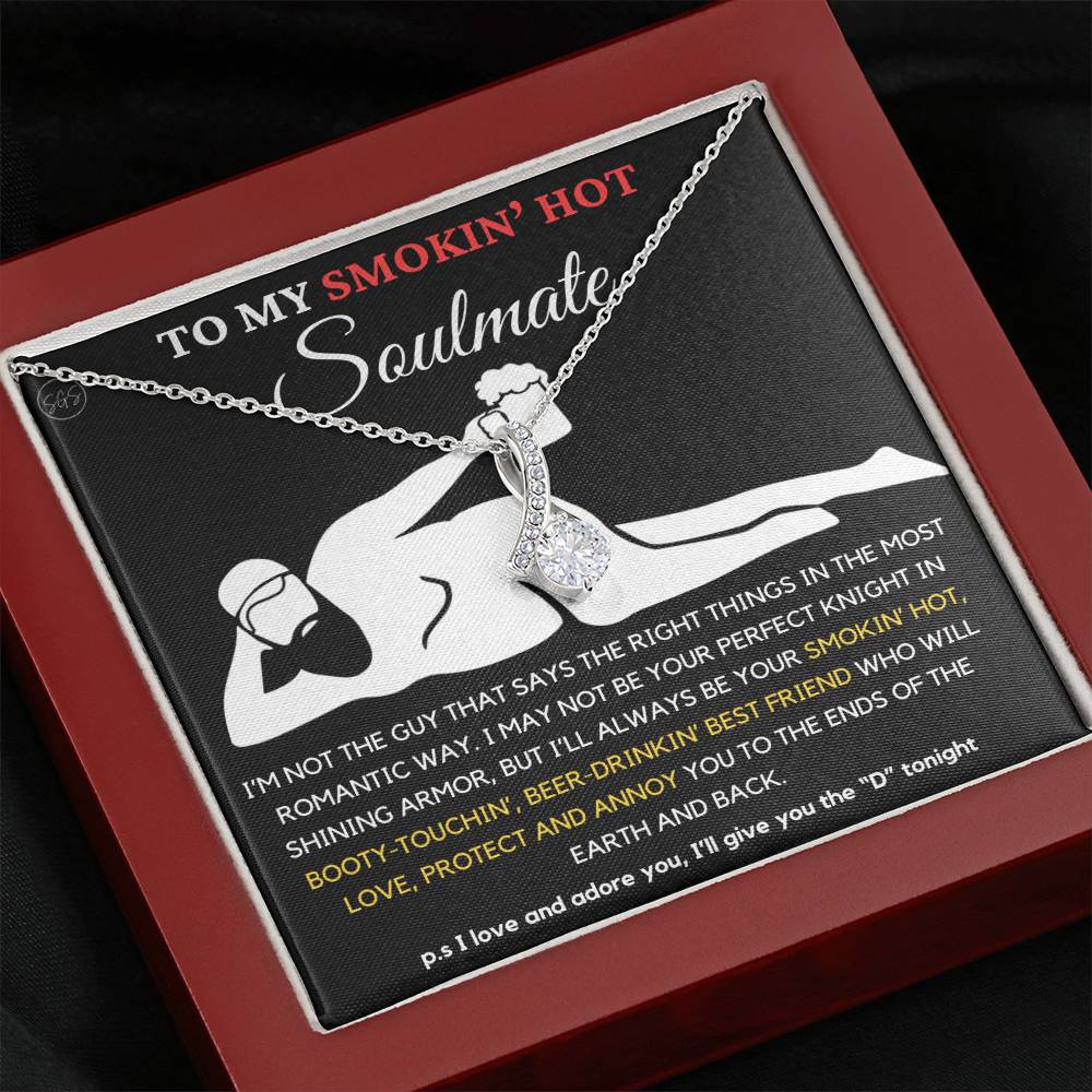 Funny Gift for Soulmate - Booty-Touchin', Beer Drinkin' Necklace