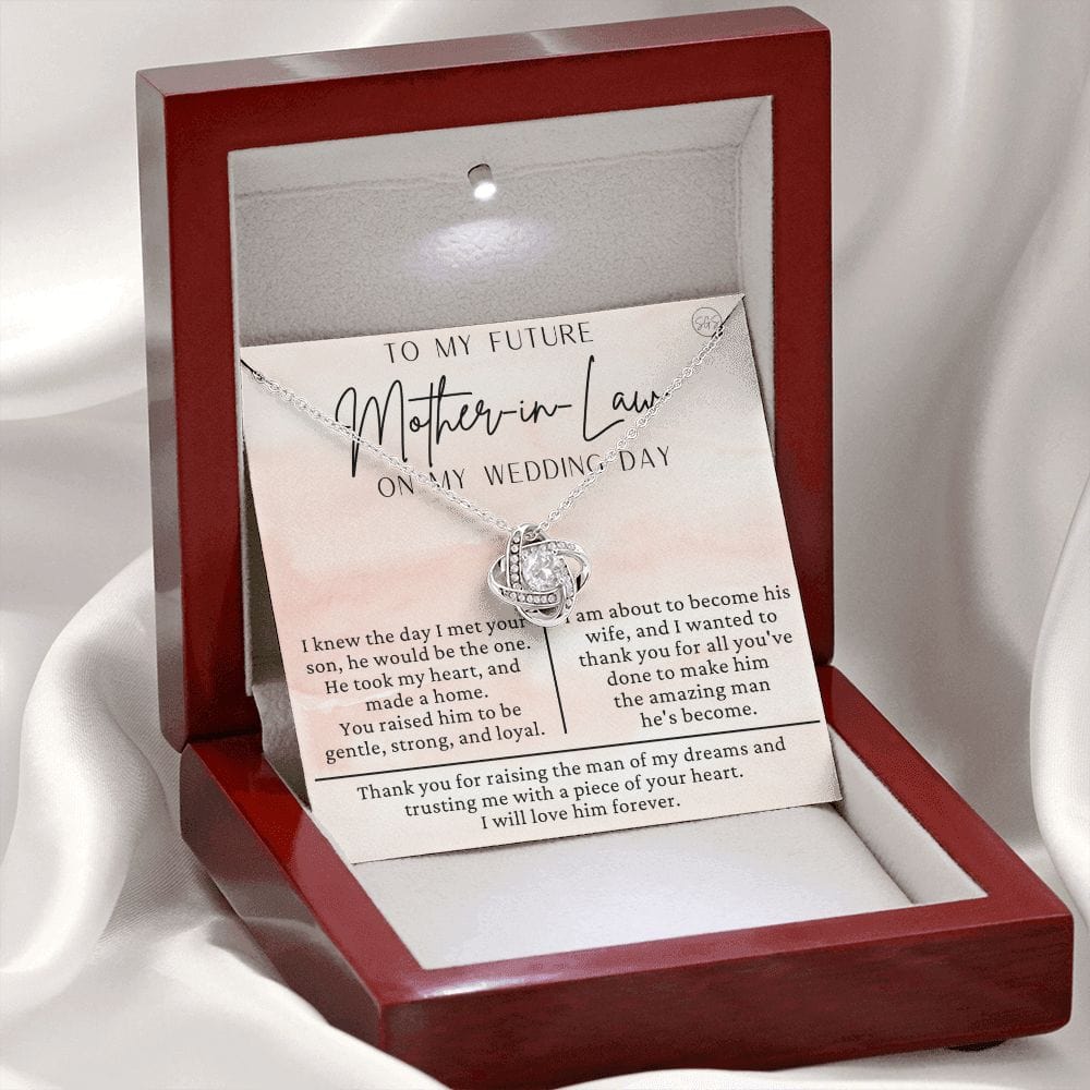 Mother in Law Gift for Wedding Day | Future Mother in Law, Meaningful Mother of the Groom Necklace, From the Bride, Gift for Mother in Law g13