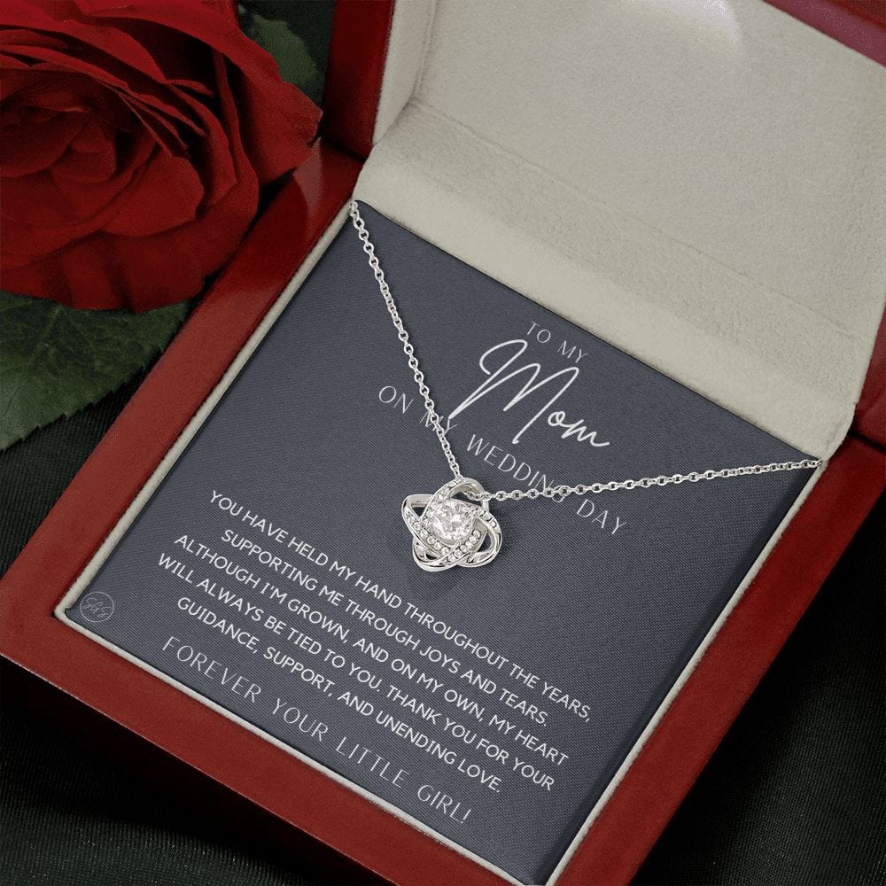 To My Mom Gift for Wedding Day | Meaningful Mother of the Bride Necklace, Gift for Mother, I Can't Say I Do Without You From Daughter b2