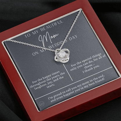 To My Mother on My Wedding Day-15 SGS Necklace Love Knot