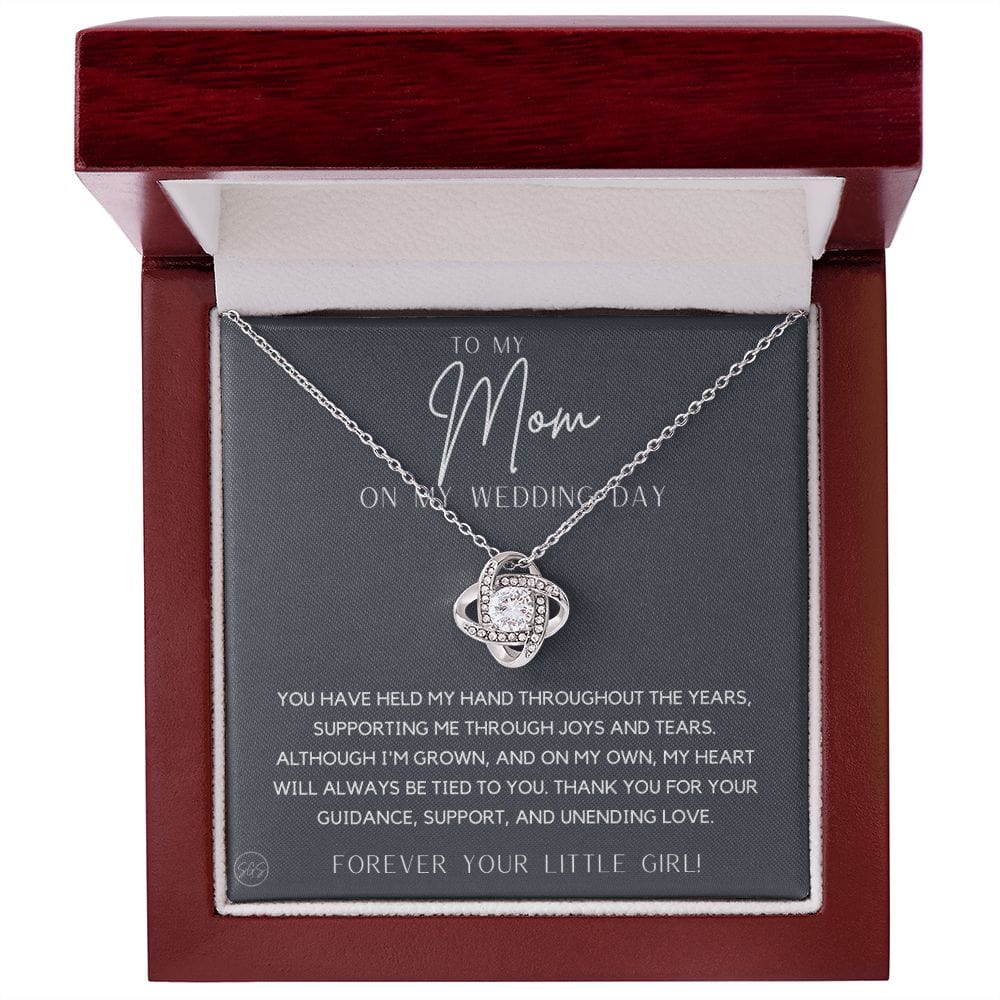 To My Mom Gift for Wedding Day | Meaningful Mother of the Bride Necklace, Gift for Mother, I Can't Say I Do Without You From Daughter b2