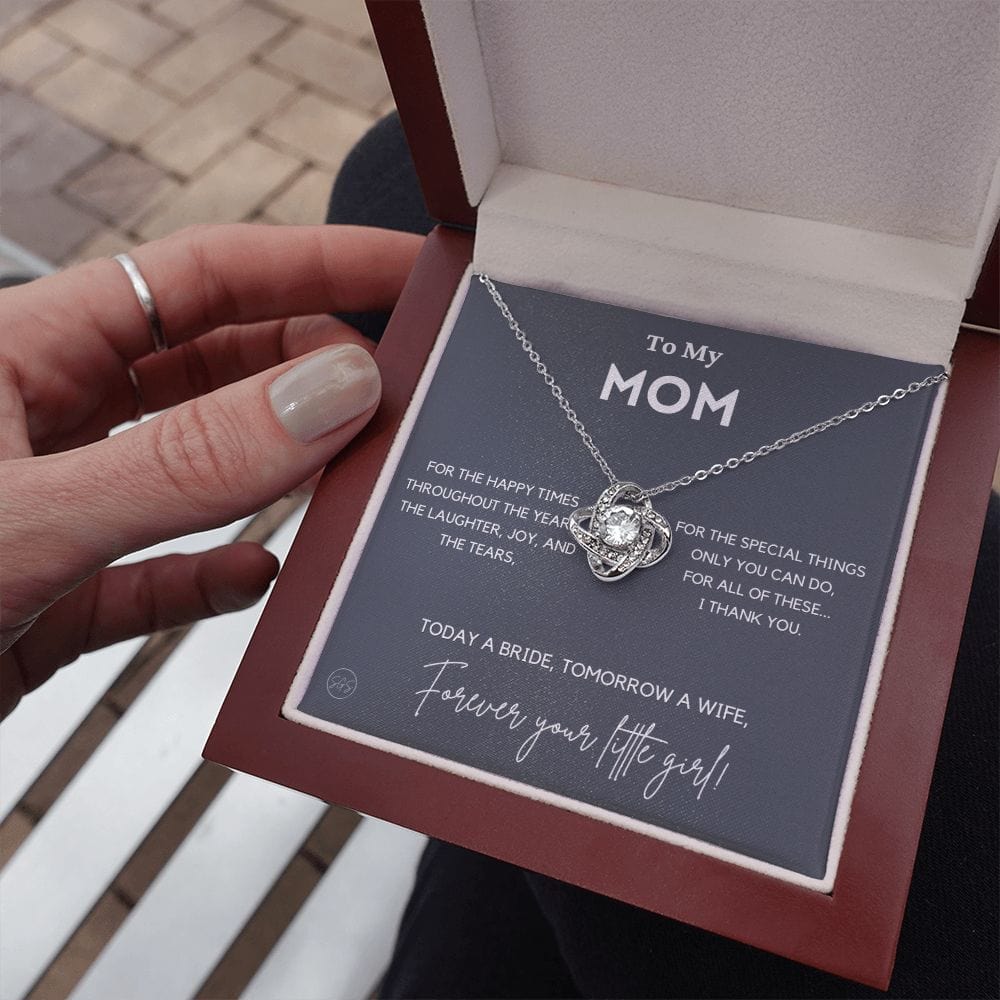 To My Mom Gift for Wedding Day | Meaningful Mother of the Bride Necklace, Gift for Mother, I Can't Say I Do Without You From Daughter b10