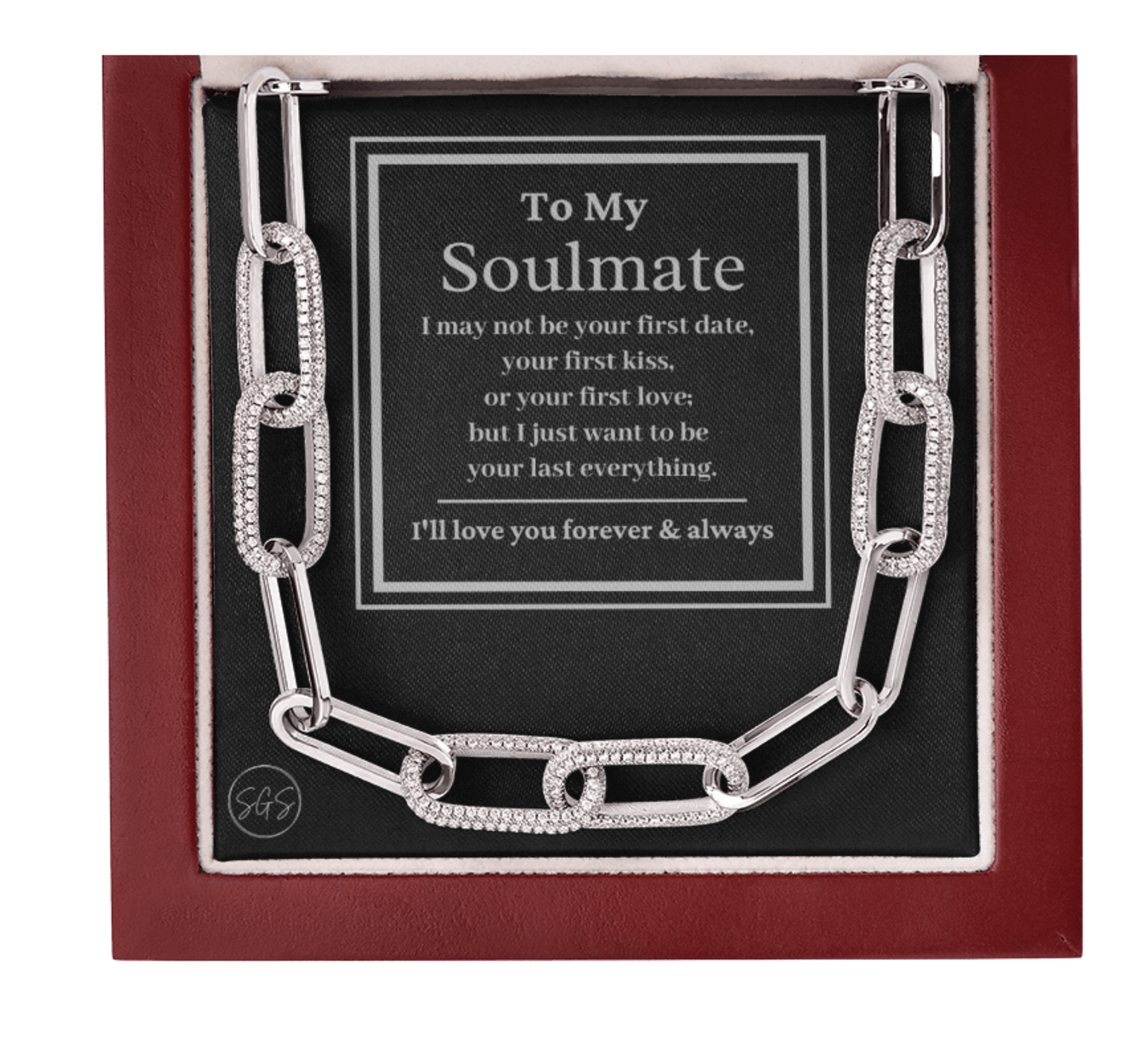 Soulmate - Seven Hundred Reasons Necklace | Silver Soulmate Necklace for Women, Anniversary Gift for Girlfriend, Soulmate Jewelry for Wife