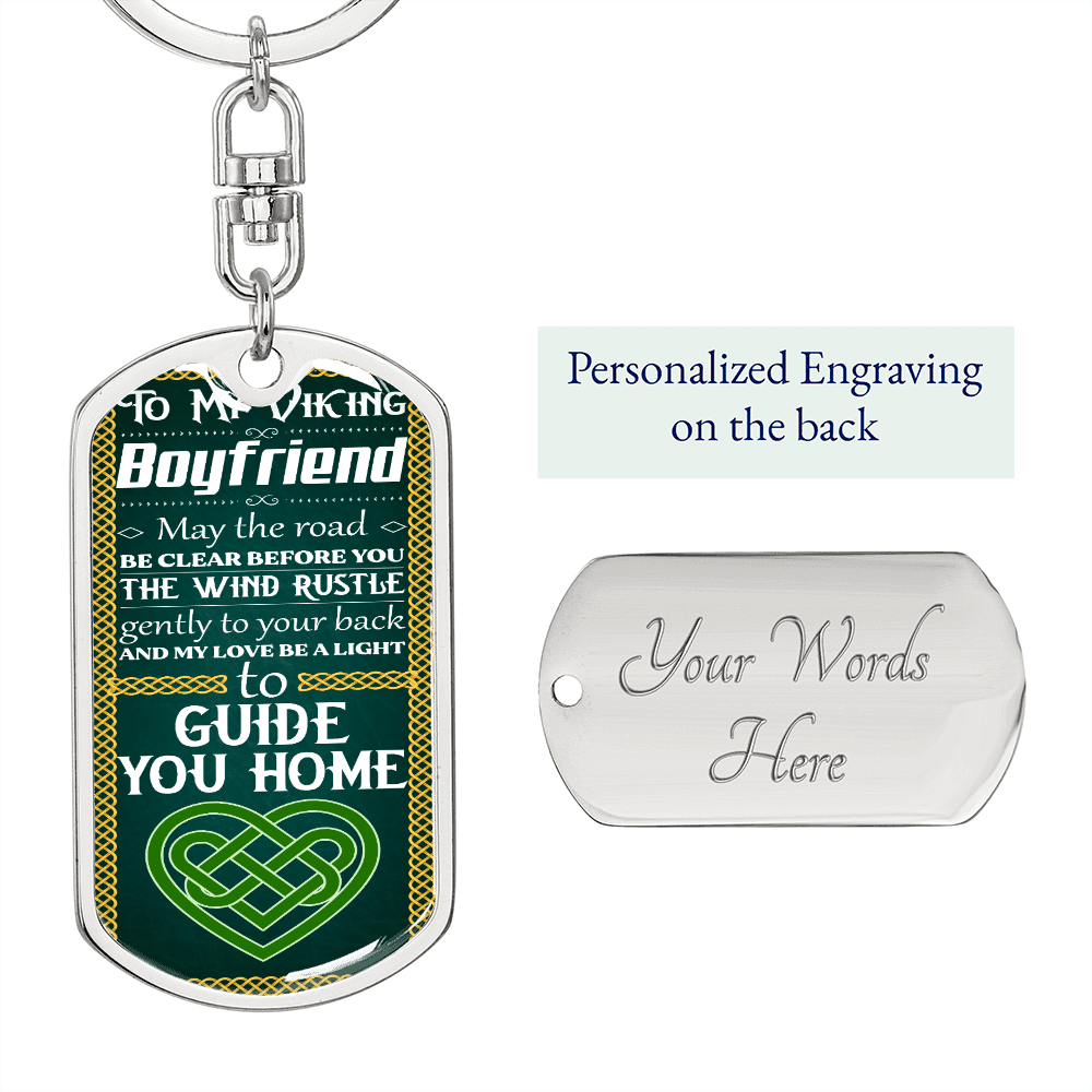 Viking Boyfriend 051122 dog tag keychain