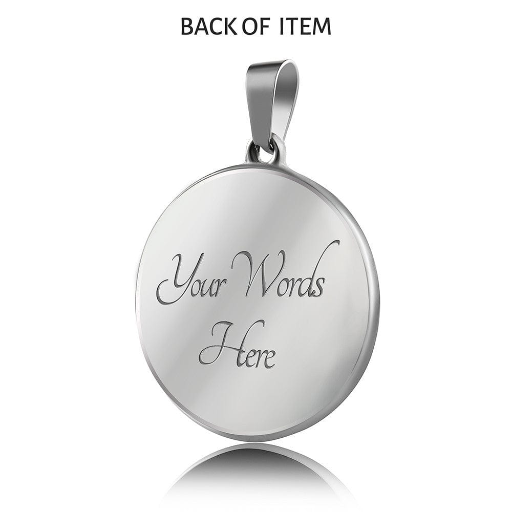 God is within her, She will not Fail | Christian Pendant Necklace