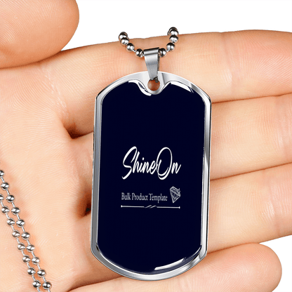 dog tag necklace engraved