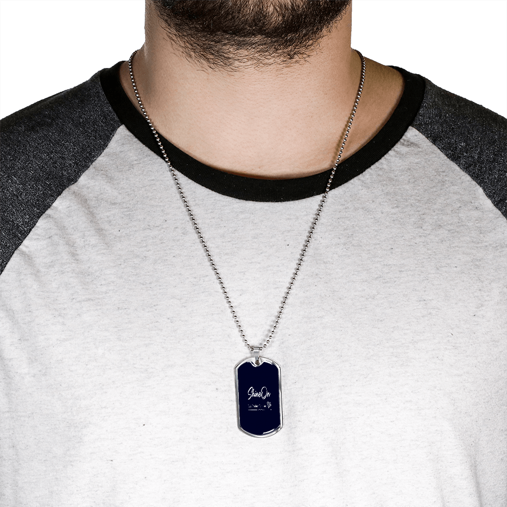 dog tag necklace engraved