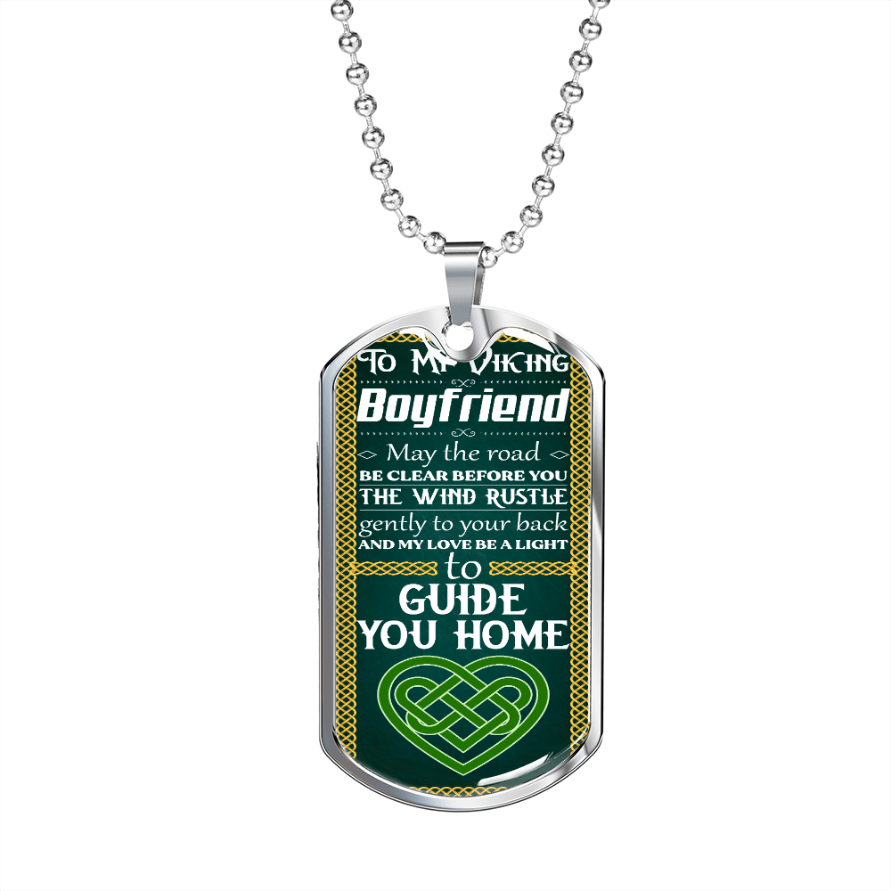 Viking Boyfriend 051122 dog tag necklace engraved