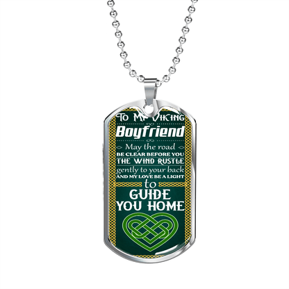 Viking Boyfriend 051122 dog tag necklace engraved
