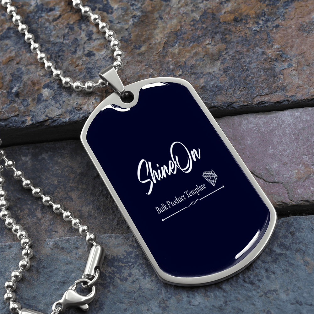 dog tag necklace engraved