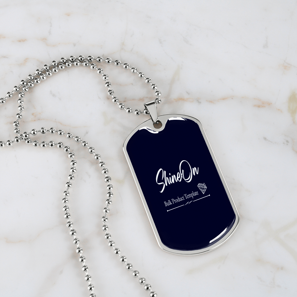 dog tag necklace engraved