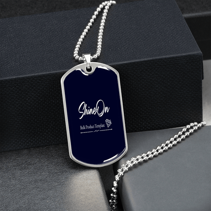 dog tag necklace engraved