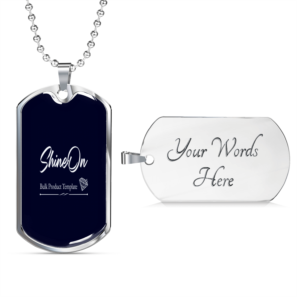 dog tag necklace engraved