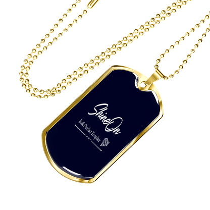 dog tag necklace engraved