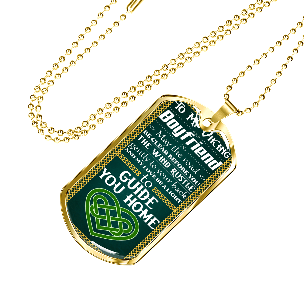 Viking Boyfriend 051122 dog tag necklace engraved