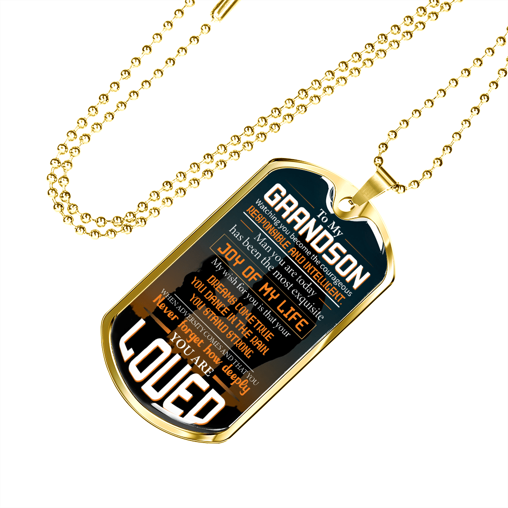 grandson fiverr dog tag necklace engraved