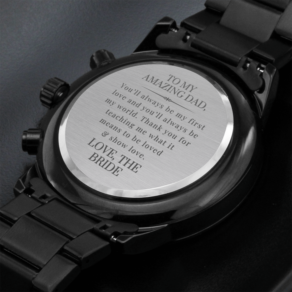 Father of the Bride Gift | Engraved Watch 2203