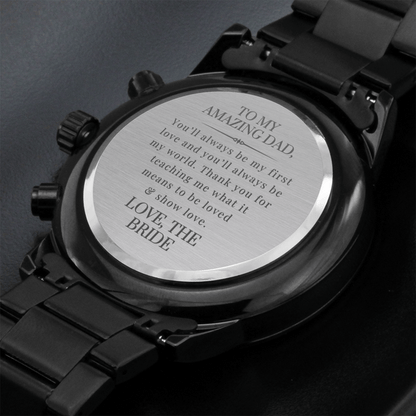 Father of the Bride Gift | Engraved Watch 2203