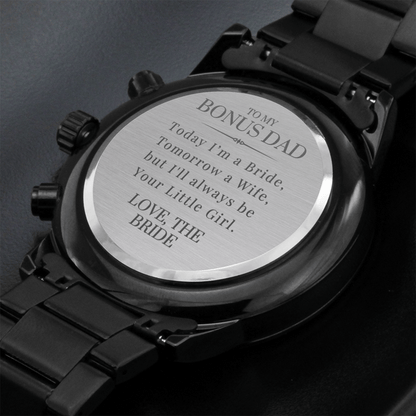 Bonus Dad Father of the Bride Gift | Engraved Watch 2206