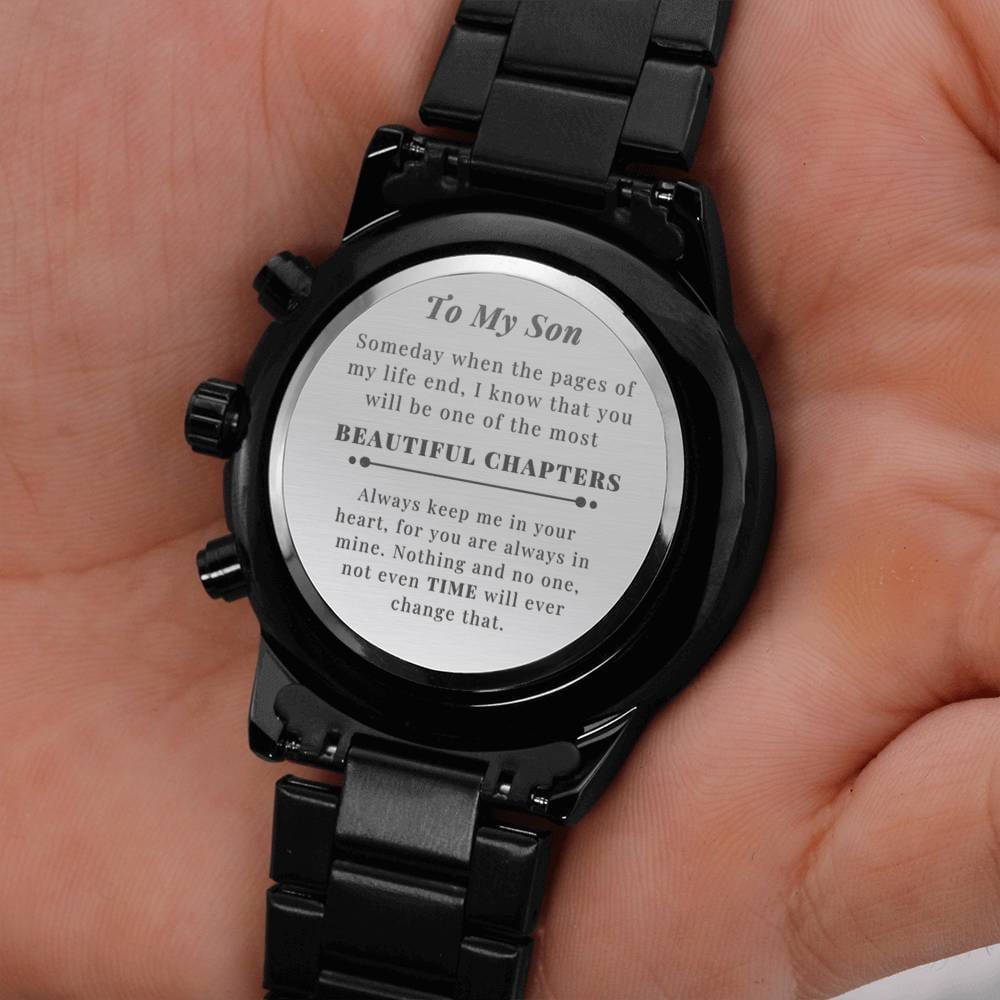 To My Son | Beautiful Chapters Engraved Watch
