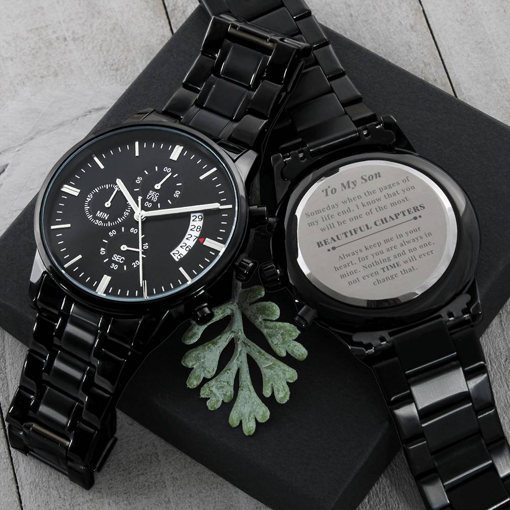 To My Son | Beautiful Chapters Engraved Watch