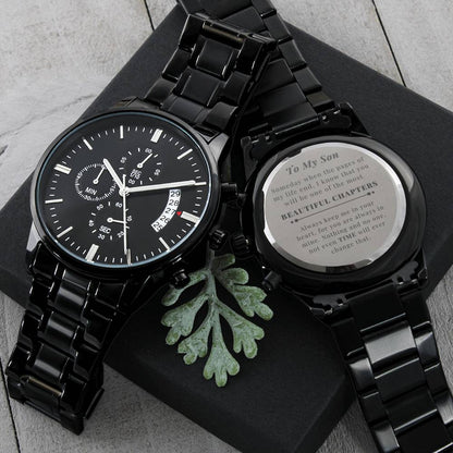 To My Son | Beautiful Chapters Engraved Watch