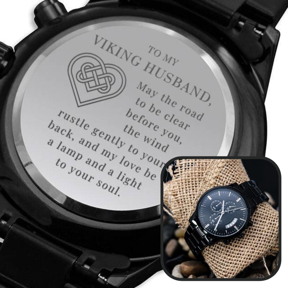Viking Husband Engraved Watch - My Love Lamp