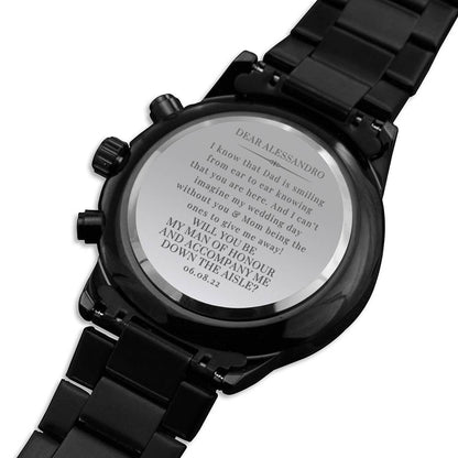 Custom Engraved Watch for Giulia