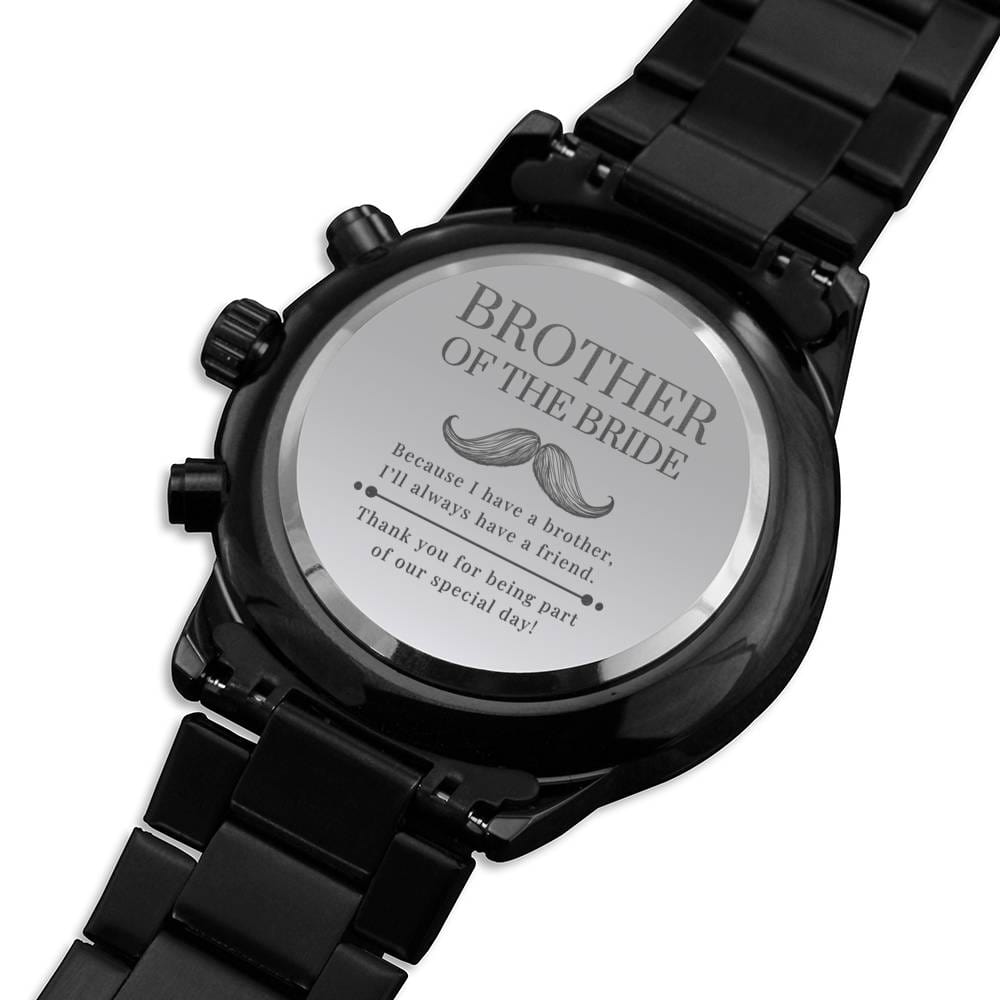 Brother of the Bride Gift - Engraved Watch