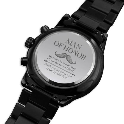 Man of Honor Gift - Engraved Watch