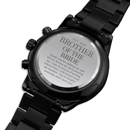 Brother of the Bride Gift - Engraved Watch