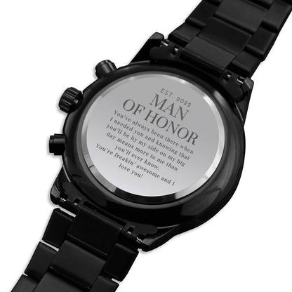 BFF Man of Honor Gift 2022 | Engraved Watch